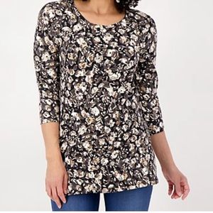 Isaac Mizrahi scoop neck tunic